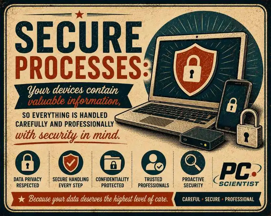 Secure processes: careful, professional handling with your privacy and data security in mind.