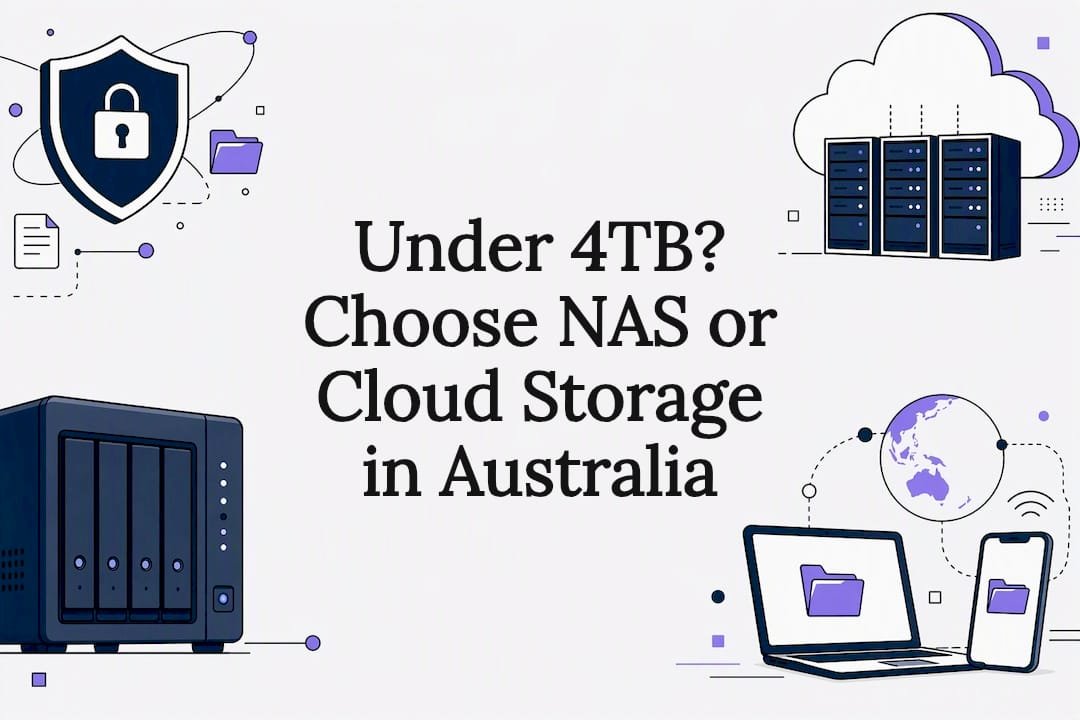 NAS and cloud storage comparison title card