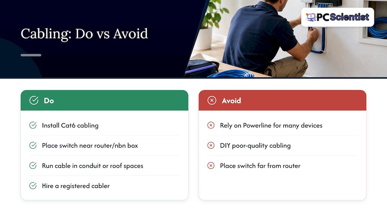 Why cabling is the smarter long-term investment for busier homes - overview diagram