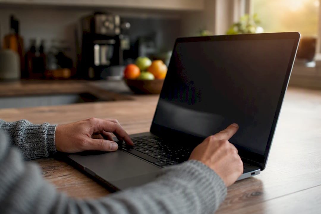 Hand pressing Shift key to boot Windows Safe Mode