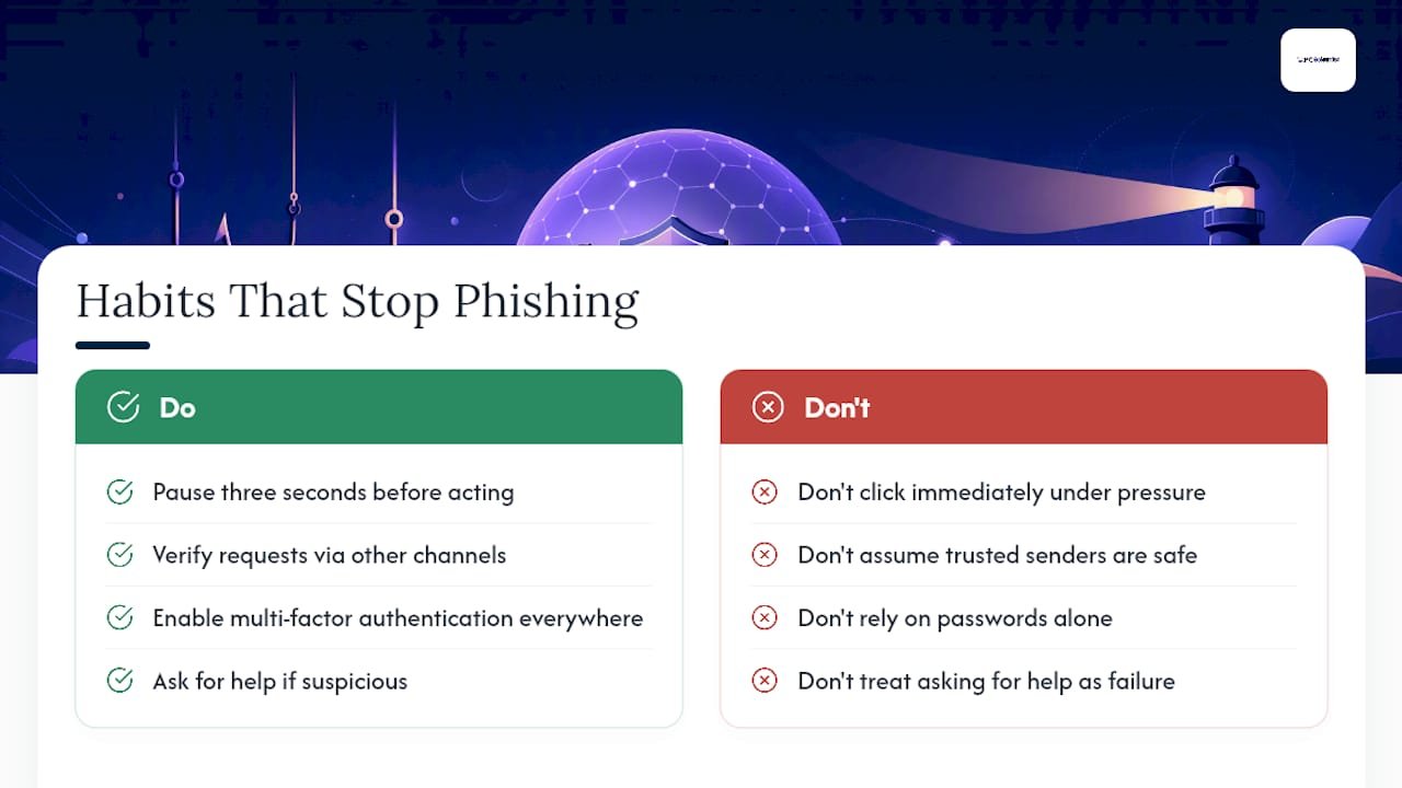 What technicians actually do differently when it comes to phishing - overview diagram