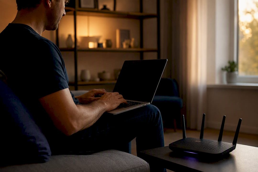 Looking at router device connections