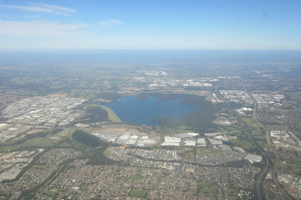 Aerial view of Eastern Creek, Greystanes, Horsley Park, Pemulwuy, Prospect (incl