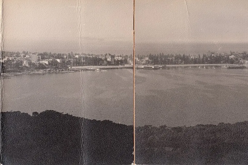 Photograph. 8.3 x 27.4 cm. Found in an antique shop in Adelaide.