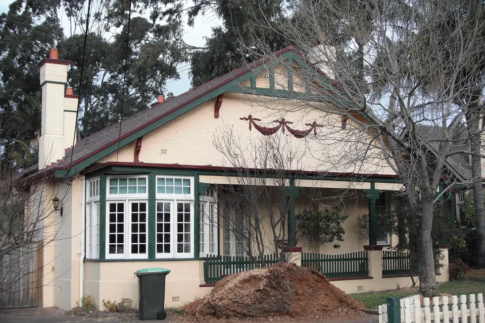 Federation style house in the Appian Way Conservation Area, Buwood NSW